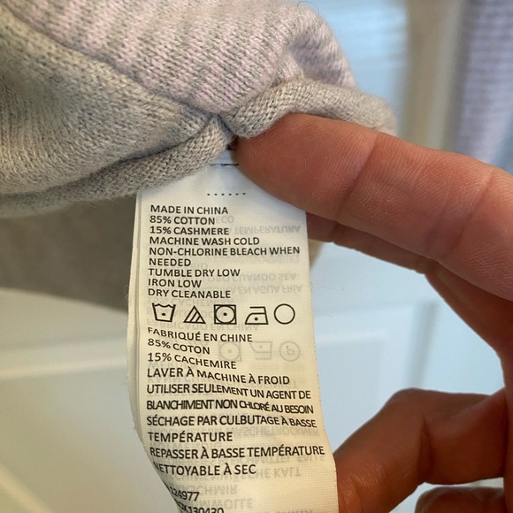 Prana Pink & Gray Hooded light weight sweater sz sm. Soft cotton cashmere blend - Picture 6 of 6